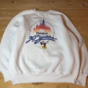 DISNEYLAND 30TH YEAR ANNIVERSARY SWEATER SWEATSHIRT PULLOVER MICKEY 1985 VTG 80S